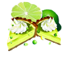 Key Lime Pie Cake Pieces