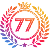 77 Number wreath