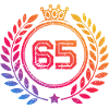 65 Number wreath