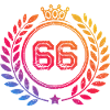 66 Number wreath