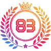 83 Number wreath