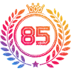 85 Number wreath