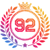 92 Number wreath