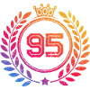 95 Number wreath