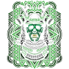 Samouraï zombie vert