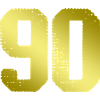 90 Zahl Trikot