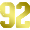 92 Number jersey