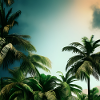 Landschaft mit Palmen