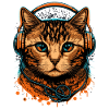 Cat wearing Headphones