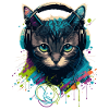 Cat and Music Lover