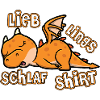 Lieblings Schalfshirt Schlafisaurus