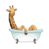 Giraffe Bath Bathtub
