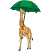 Giraffe Rain Umbrella