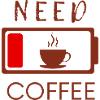 NEED COFFEE BROWN DESIGN