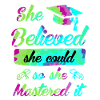 Elle a maîtrisé le Master
