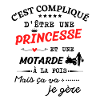 princesse et motarde