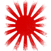 Japanese rising sun