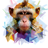 Abstrakter Pride and Power Affe