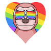 Gay Animal Sloth Rainbow Heart