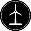 Silhouette d’éolienne