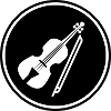 Symbole d'icône de violon