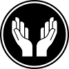 symbole d'icône mains