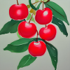 Winter cherry art