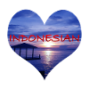 Indonesian Heart Design - Blue