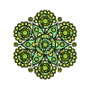 Mandala vert