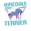 Retro Airedale Terrier Dog Lover