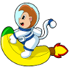 Monkey Banana Astronaut