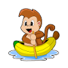 Affe Banane Boot