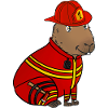 Capybara Firefighter