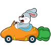 Rabbit Carrot Car