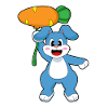 Rabbit Carrot Balloon