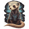Mignon furet bébé