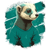 Ferret with Shirt