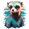 Ferret with Sunglasses