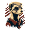 Ferret with tie