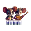Adorable musician mice