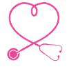 CNA Stethoscope Appreciation Heart