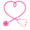 Midwife Stethoscope Appreciation Heart