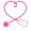 Nephrologist Stethoscope Appreciation Heart