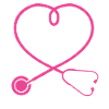 Obstetrician Stethoscope Appreciation Heart