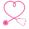 Oncologist Stethoscope Appreciation Heart
