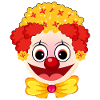 Carnaval Costume Clown Face Carnaval