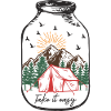 Camping in nature