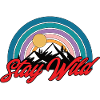 Stay Wild Mountains Sunset
