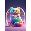 Bunte Katze