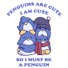 niedliche Pinguinfamilie